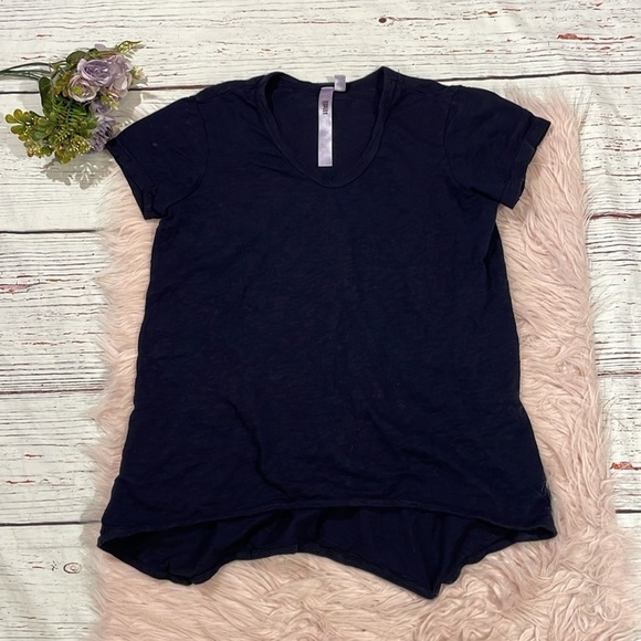 Wilt Navy Blue Crew NECK SHORT SLEEVE SHRUNKEN BOYFRIEND TEE - Picture 2 of 9